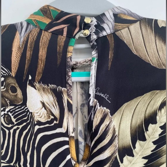 Just Cavalli satin top 3/4 sleeve - Picture 8 of 13